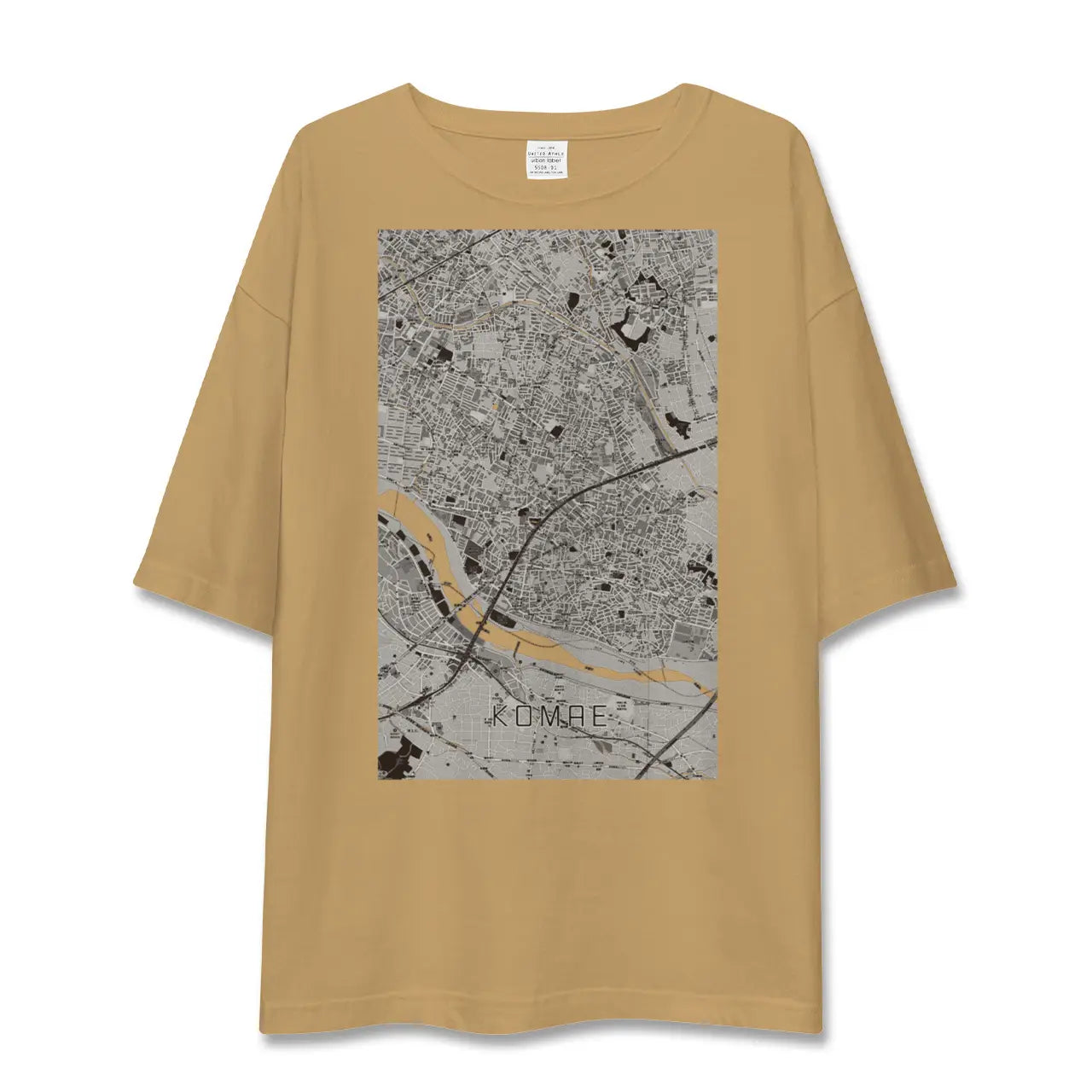 【狛江(東京都)】地図柄ビッグシルエットTシャツ