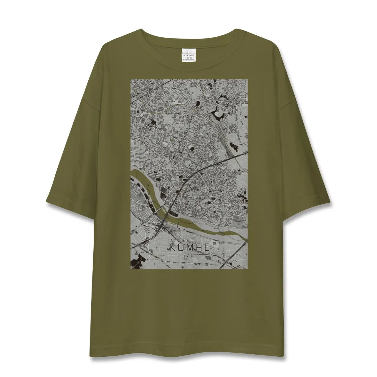 【狛江(東京都)】地図柄ビッグシルエットTシャツ