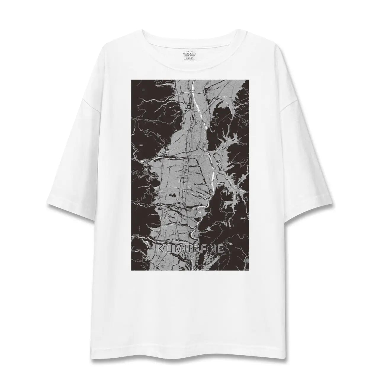 【駒ヶ根(長野県)】地図柄ビッグシルエットTシャツ