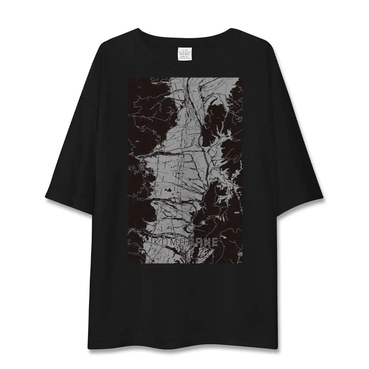 【駒ヶ根(長野県)】地図柄ビッグシルエットTシャツ