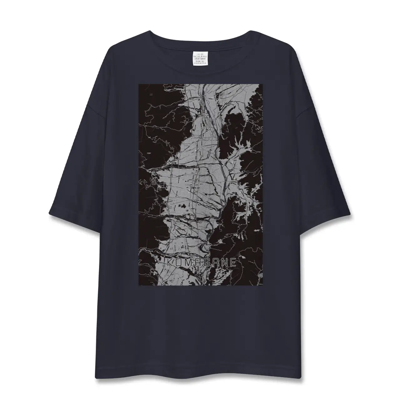 【駒ヶ根(長野県)】地図柄ビッグシルエットTシャツ