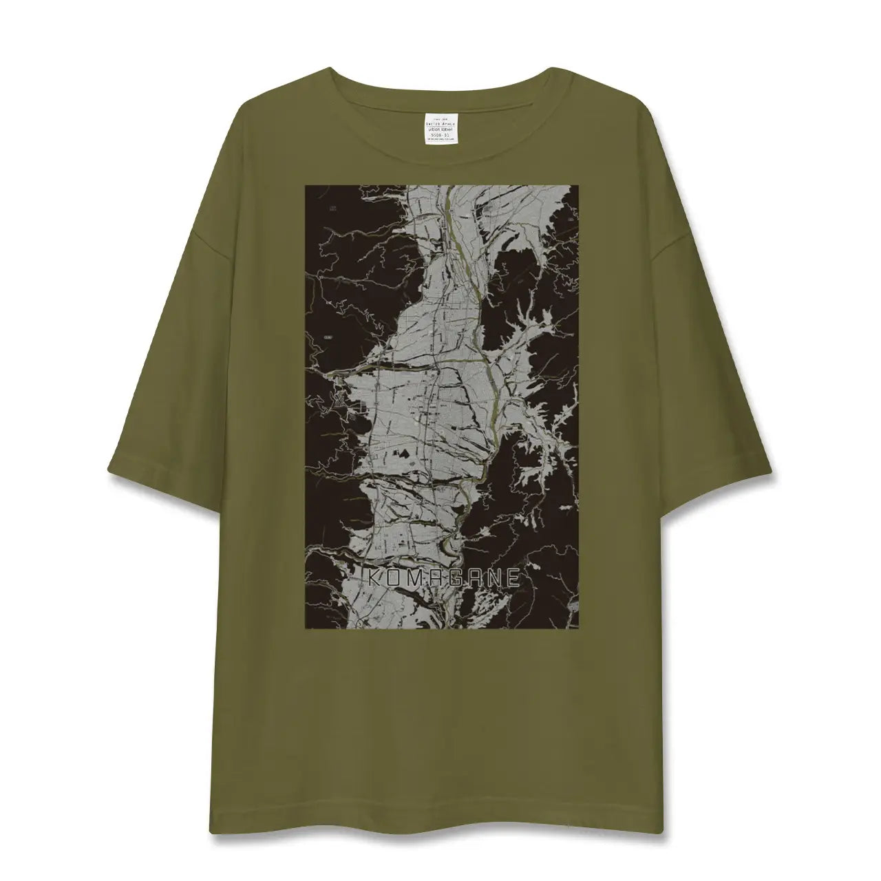 【駒ヶ根(長野県)】地図柄ビッグシルエットTシャツ