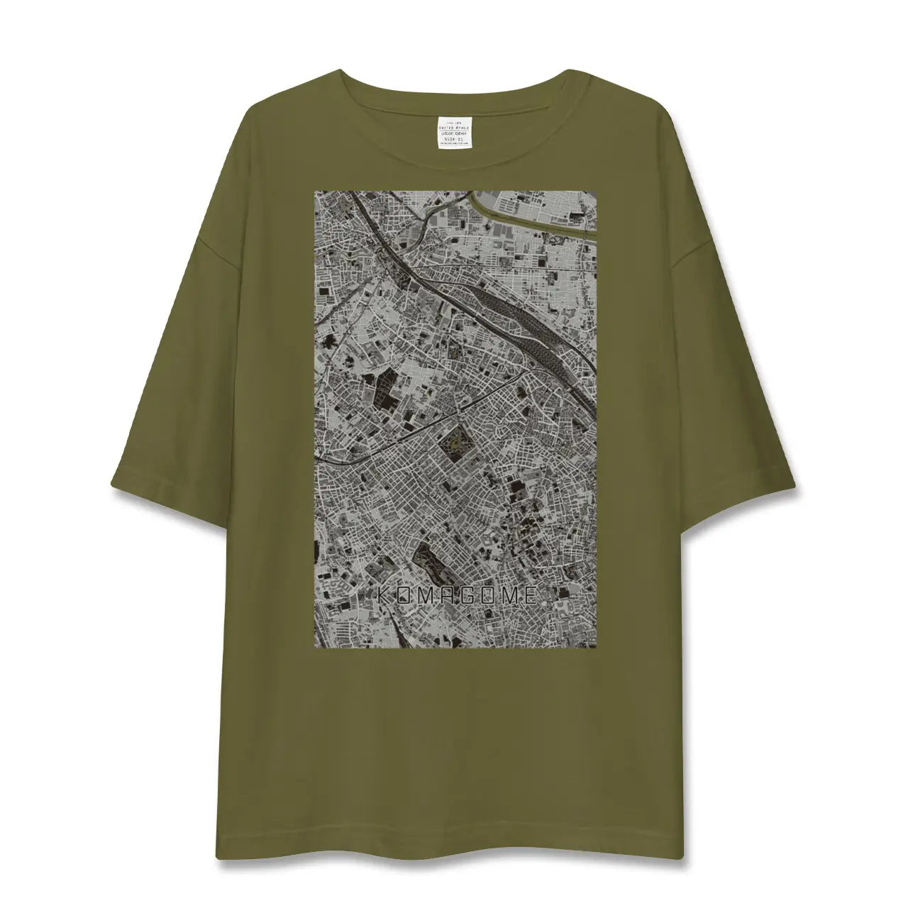 【駒込(東京都)】地図柄ビッグシルエットTシャツ