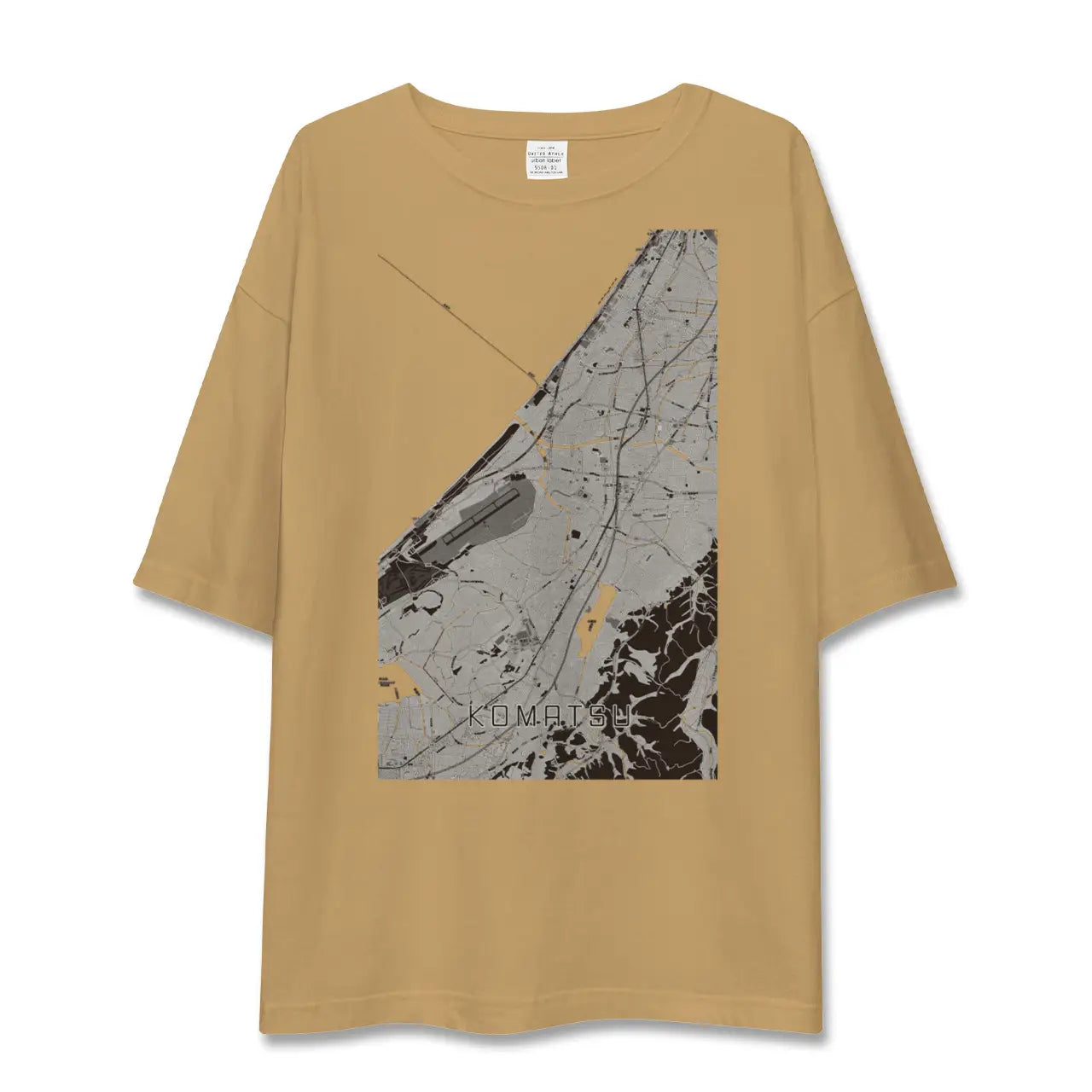 【小松(石川県)】地図柄ビッグシルエットTシャツ