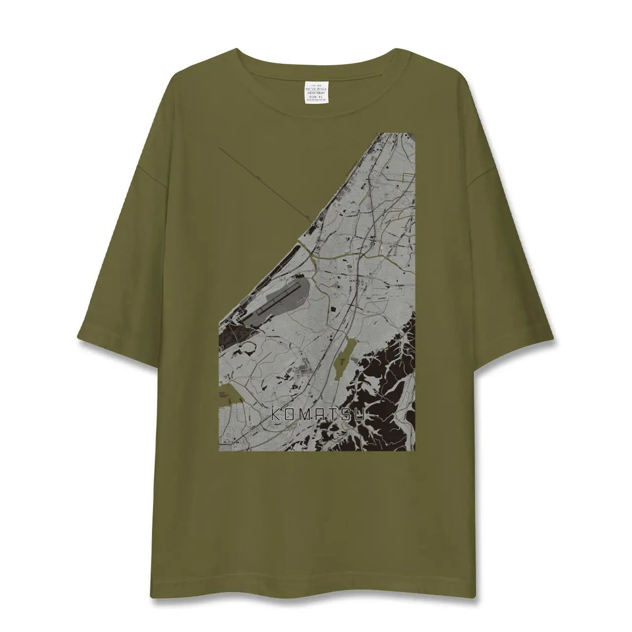 【小松(石川県)】地図柄ビッグシルエットTシャツ