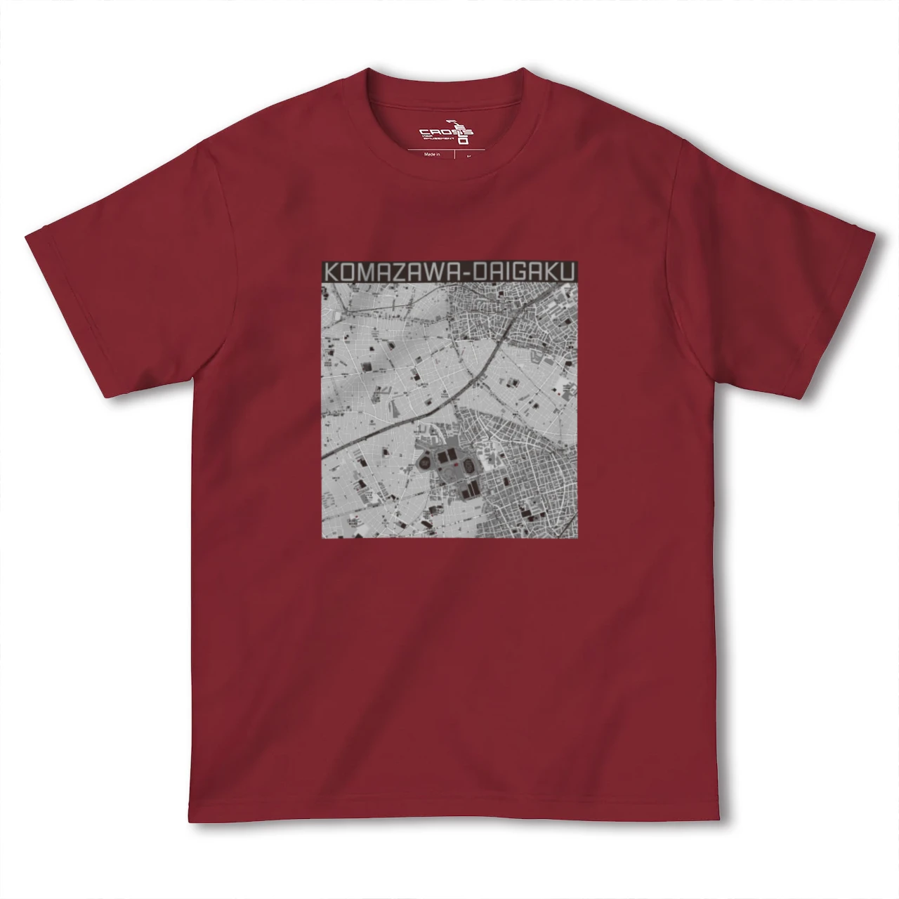 【駒沢大学(東京都)】地図柄ヘビーウェイトTシャツ