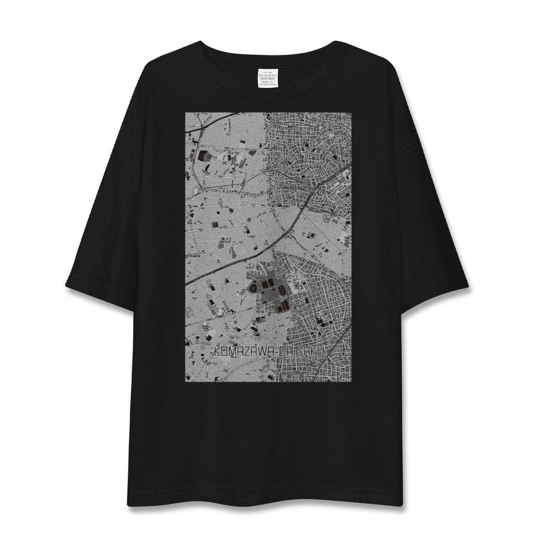 【駒沢大学(東京都)】地図柄ビッグシルエットTシャツ