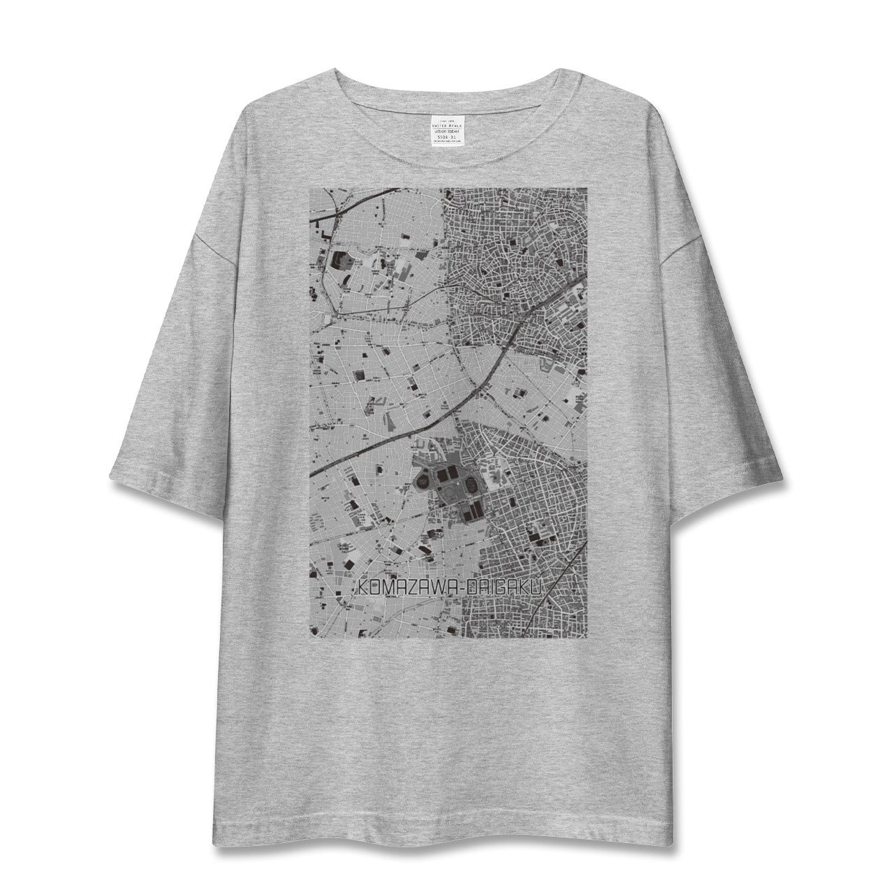 【駒沢大学(東京都)】地図柄ビッグシルエットTシャツ