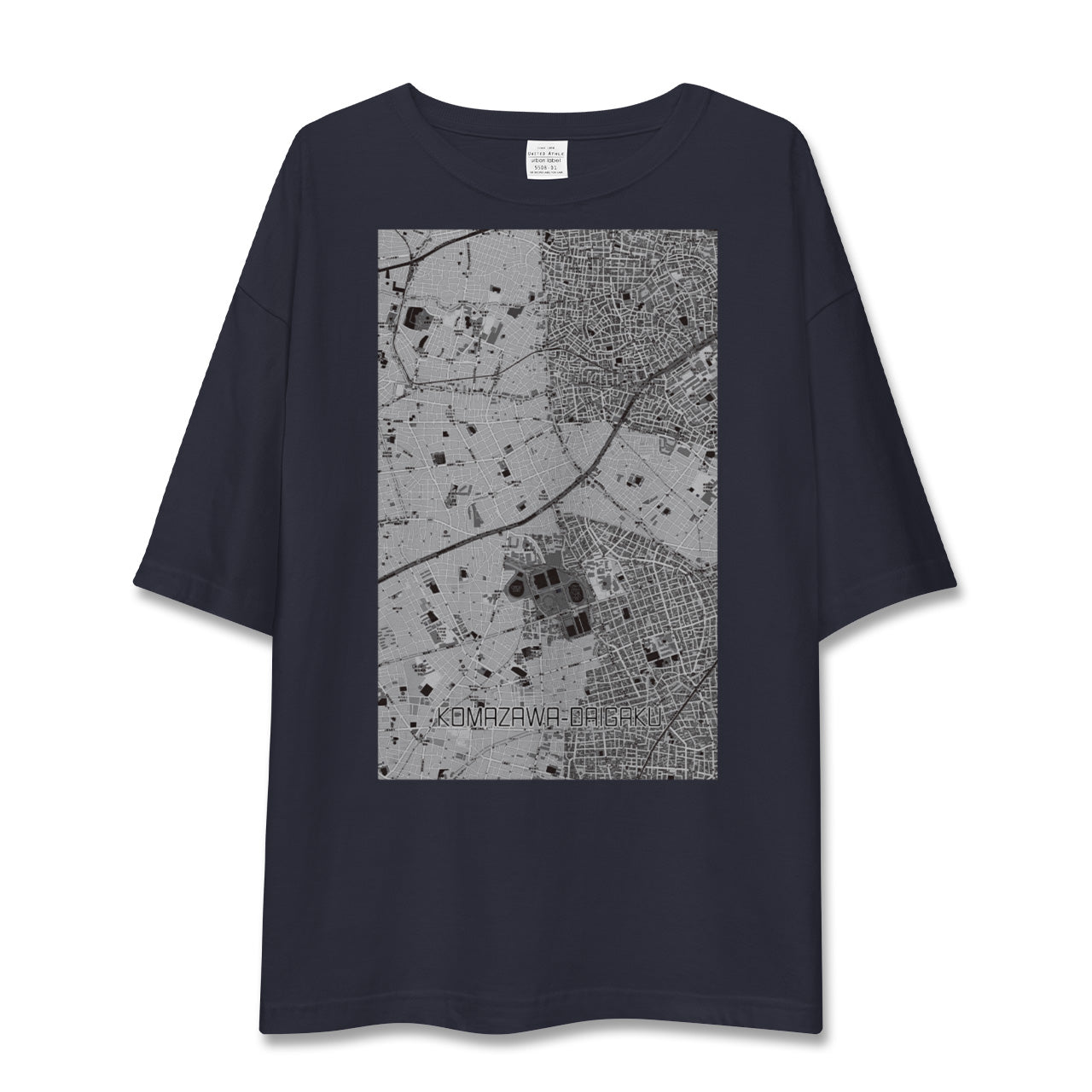 【駒沢大学(東京都)】地図柄ビッグシルエットTシャツ