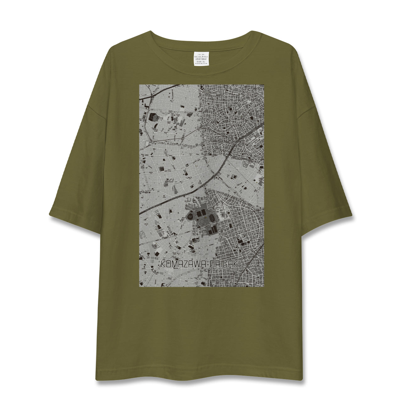 【駒沢大学(東京都)】地図柄ビッグシルエットTシャツ