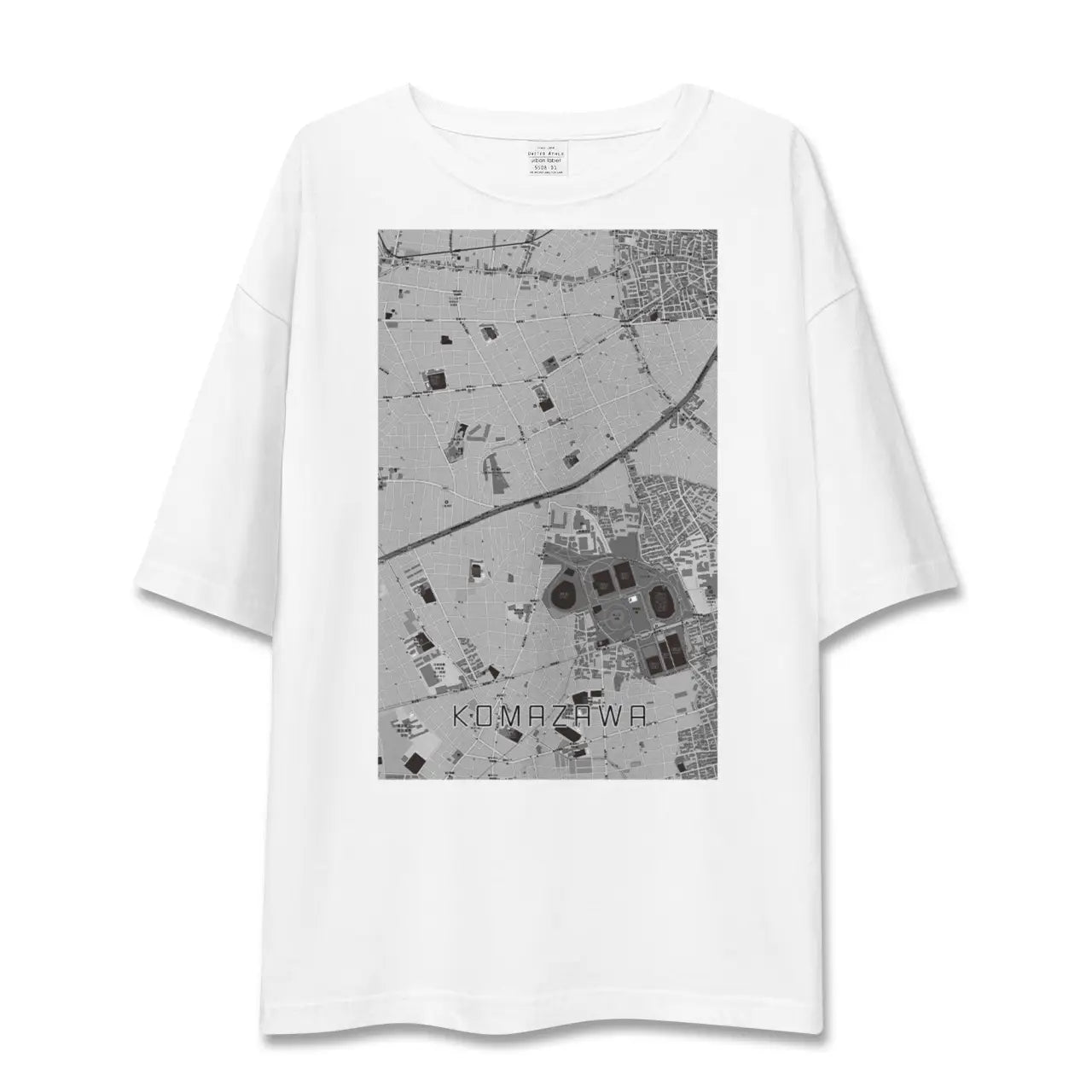 【駒沢(東京都)】地図柄ビッグシルエットTシャツ