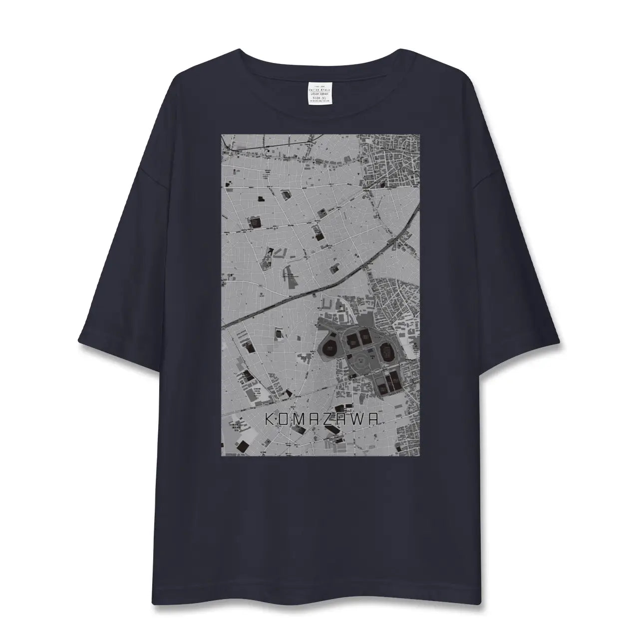 【駒沢(東京都)】地図柄ビッグシルエットTシャツ