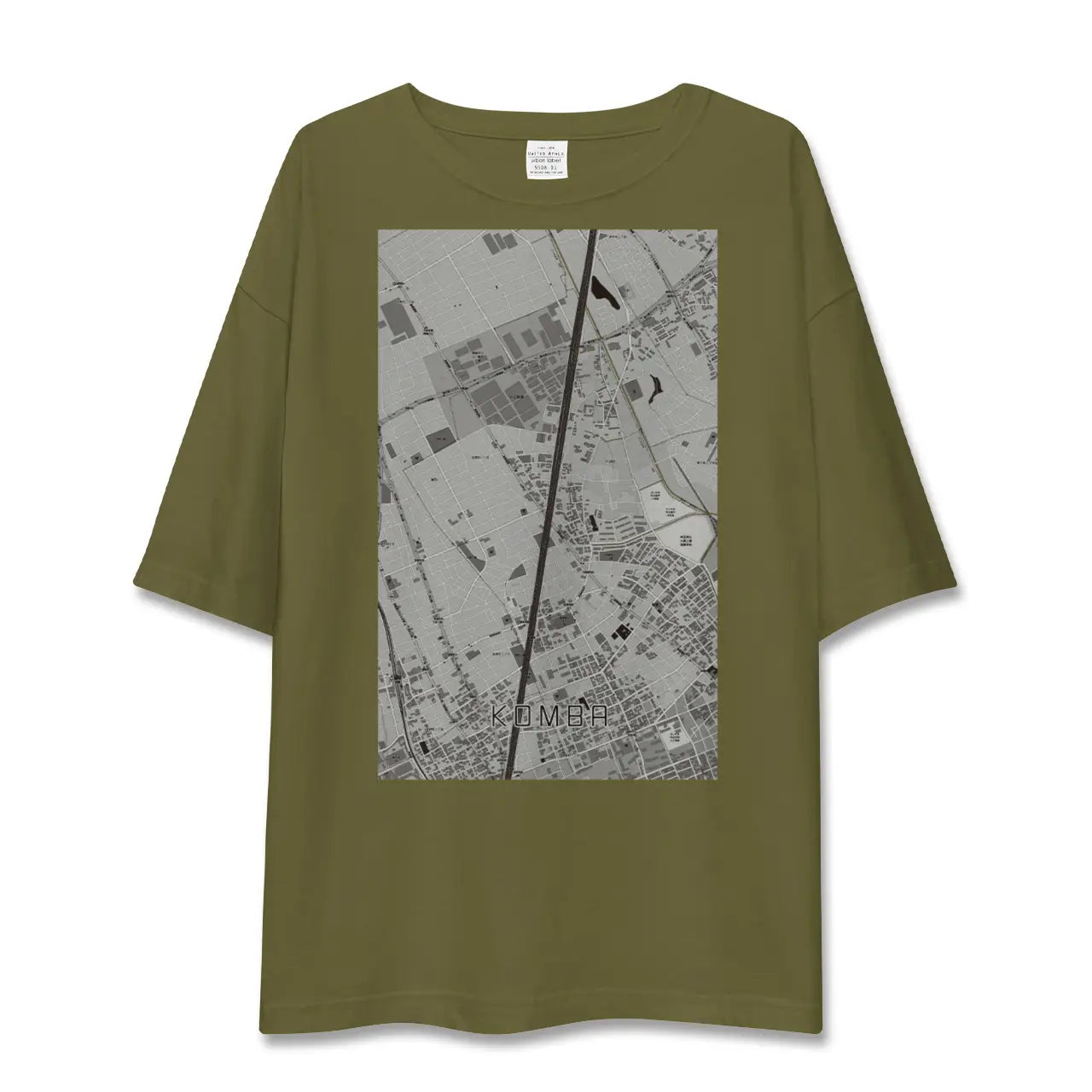 【今羽(埼玉県)】地図柄ビッグシルエットTシャツ
