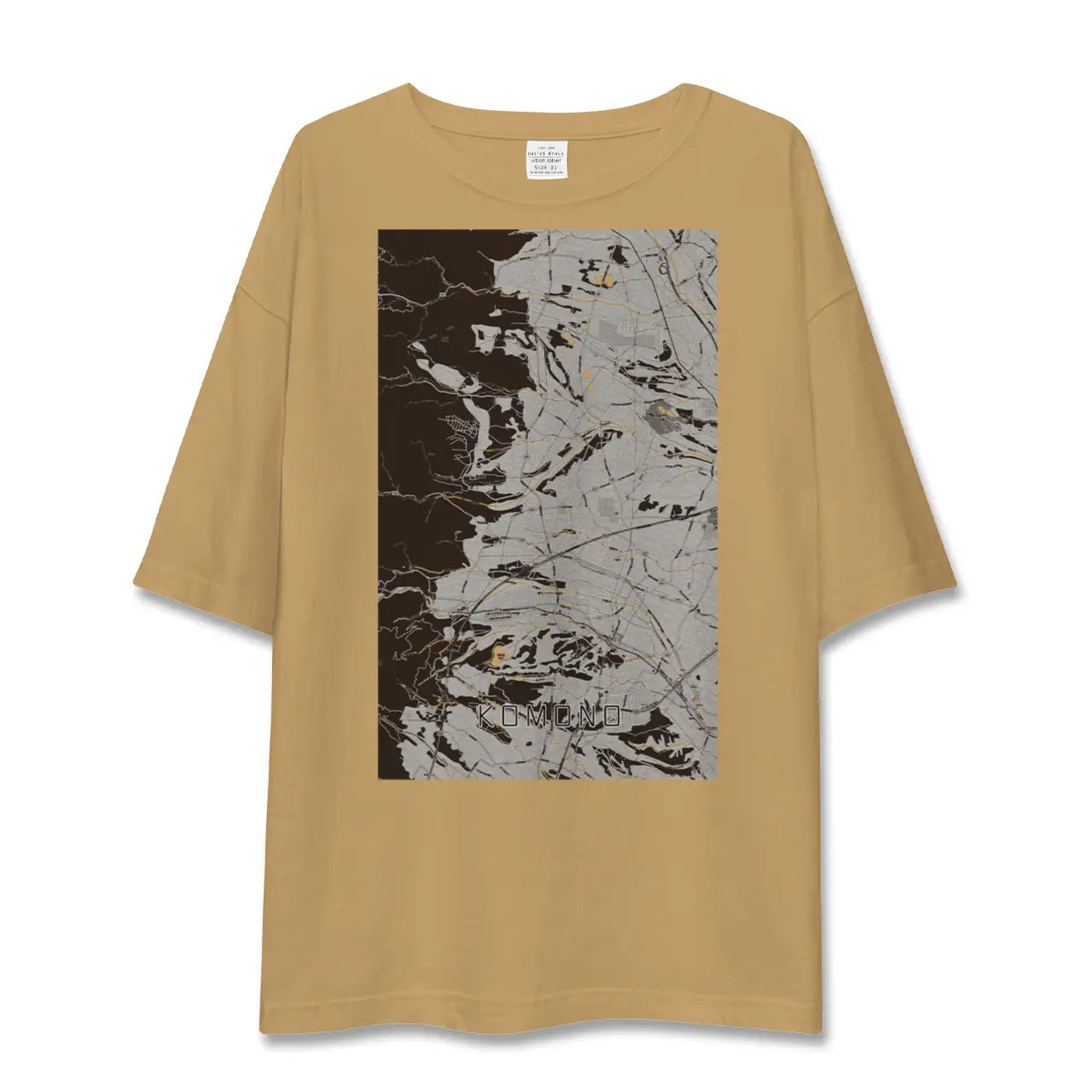 【菰野(三重県)】地図柄ビッグシルエットTシャツ