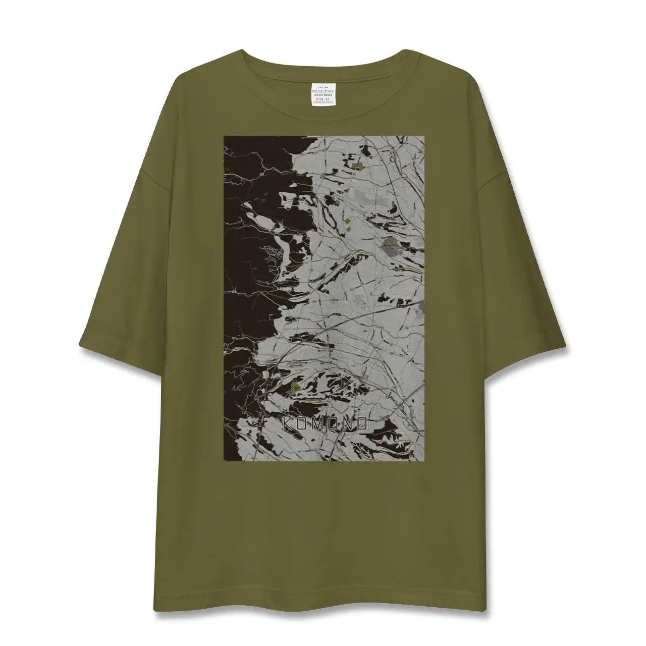 【菰野(三重県)】地図柄ビッグシルエットTシャツ
