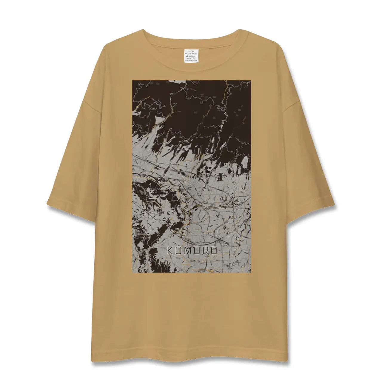 【小諸(長野県)】地図柄ビッグシルエットTシャツ
