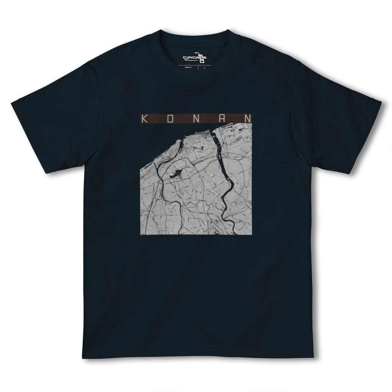 【江南(新潟県)(新潟県)】地図柄ヘビーウェイトTシャツ