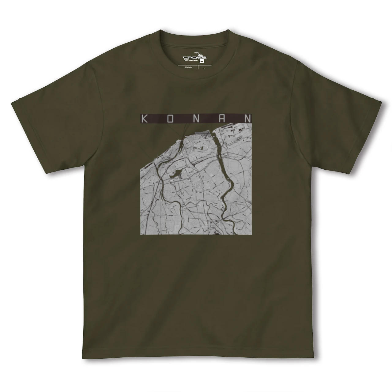 【江南(新潟県)(新潟県)】地図柄ヘビーウェイトTシャツ