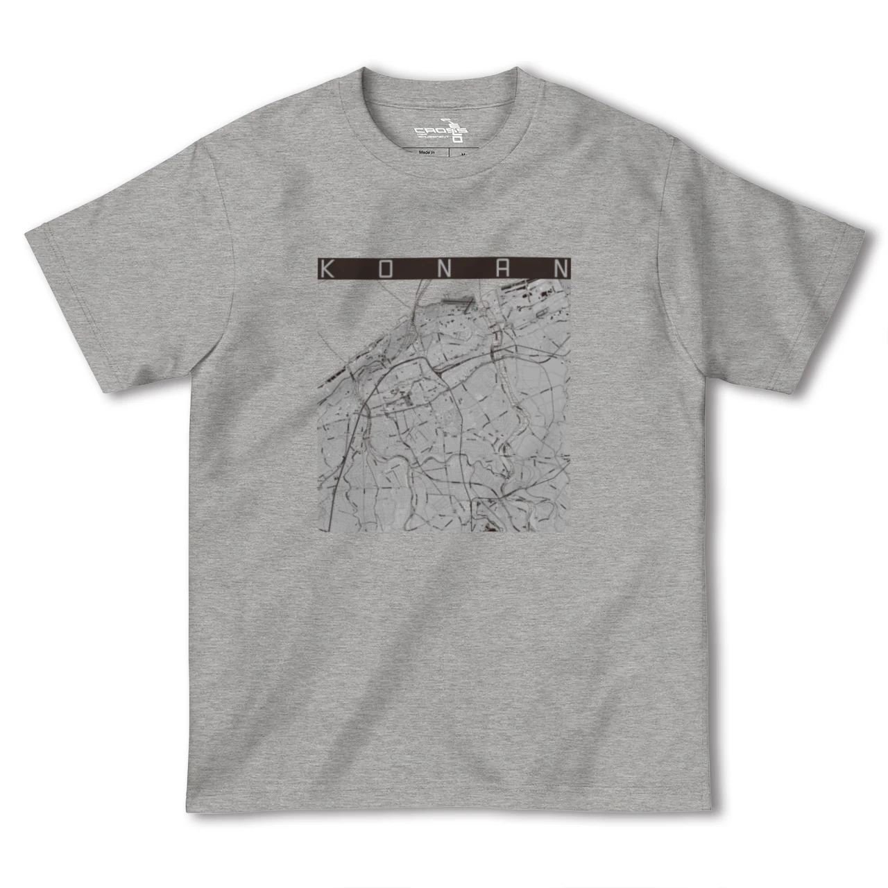 【江南(新潟県)(新潟県)】地図柄ヘビーウェイトTシャツ