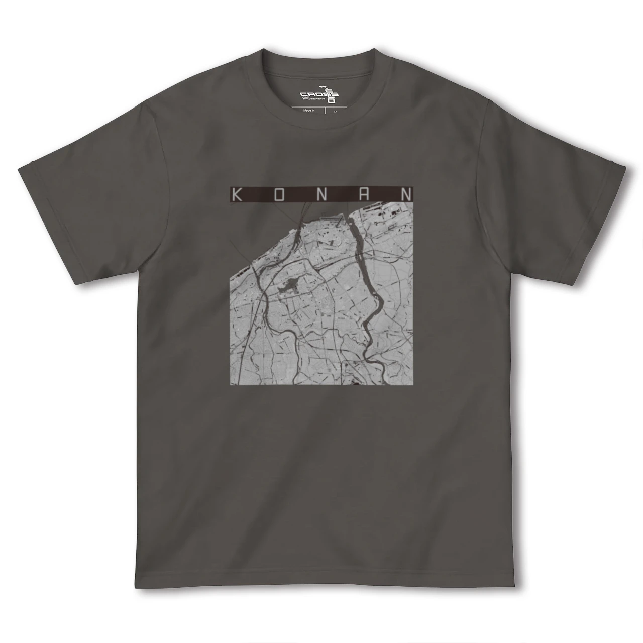 【江南(新潟県)(新潟県)】地図柄ヘビーウェイトTシャツ