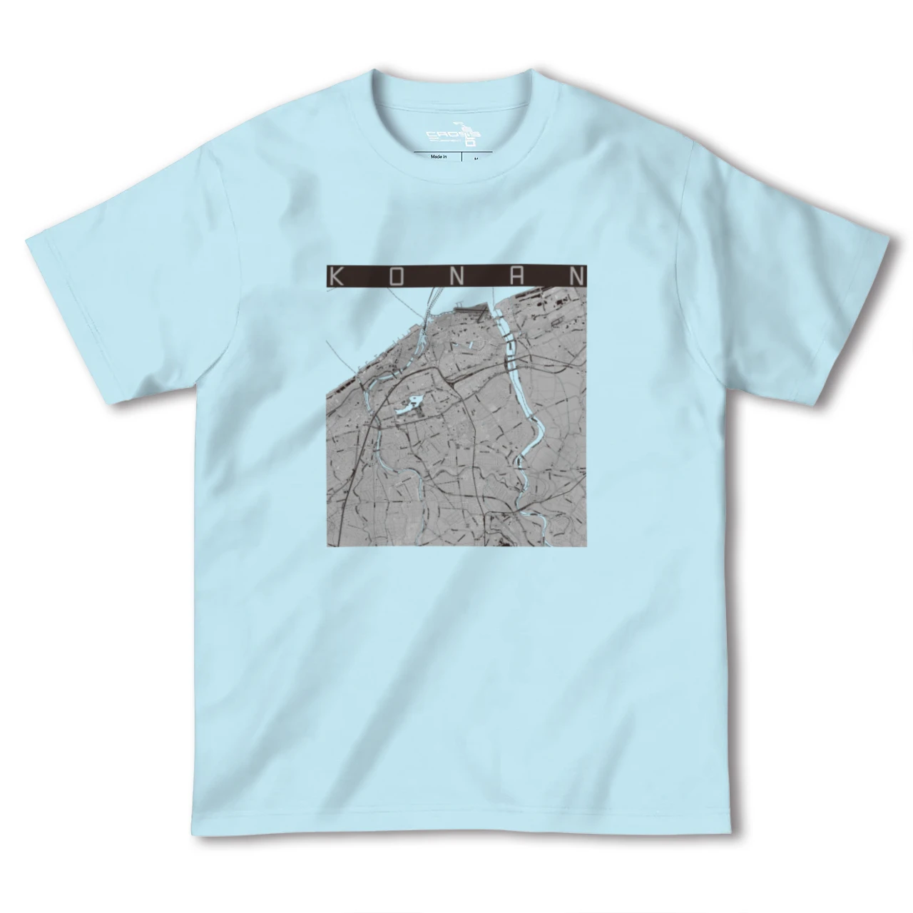 【江南(新潟県)(新潟県)】地図柄ヘビーウェイトTシャツ