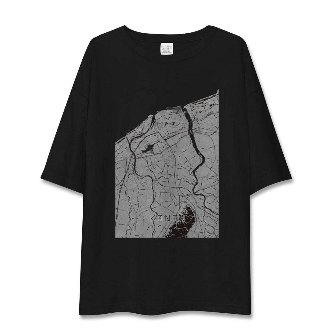 【江南(新潟県)(新潟県)】地図柄ビッグシルエットTシャツ