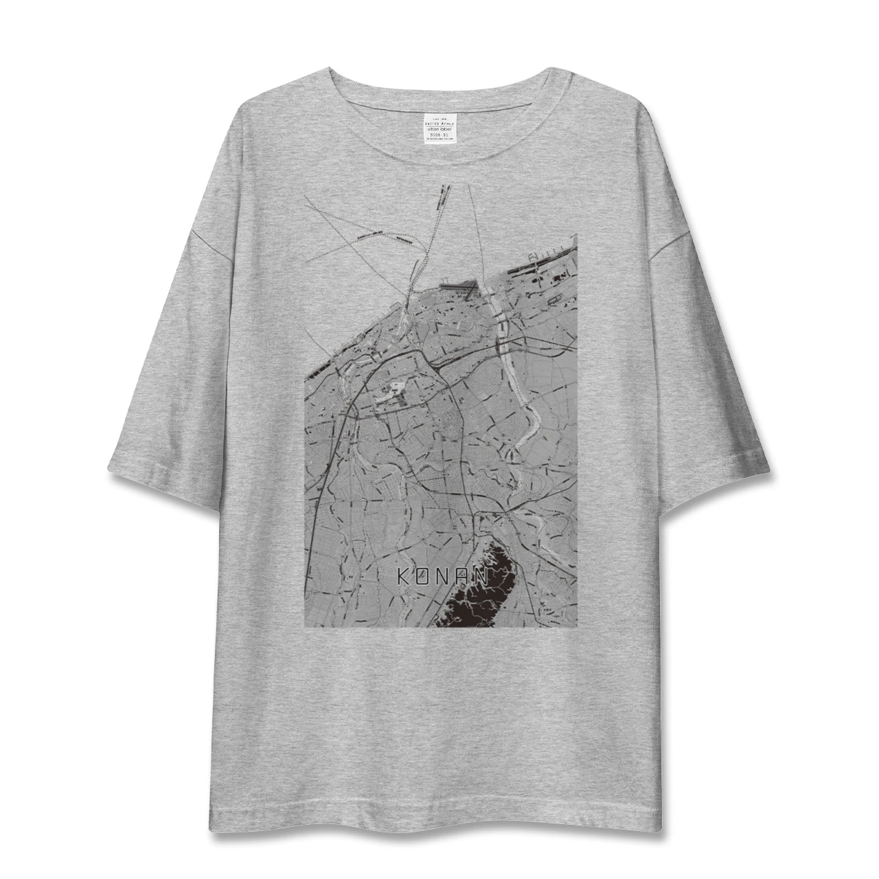 【江南(新潟県)(新潟県)】地図柄ビッグシルエットTシャツ