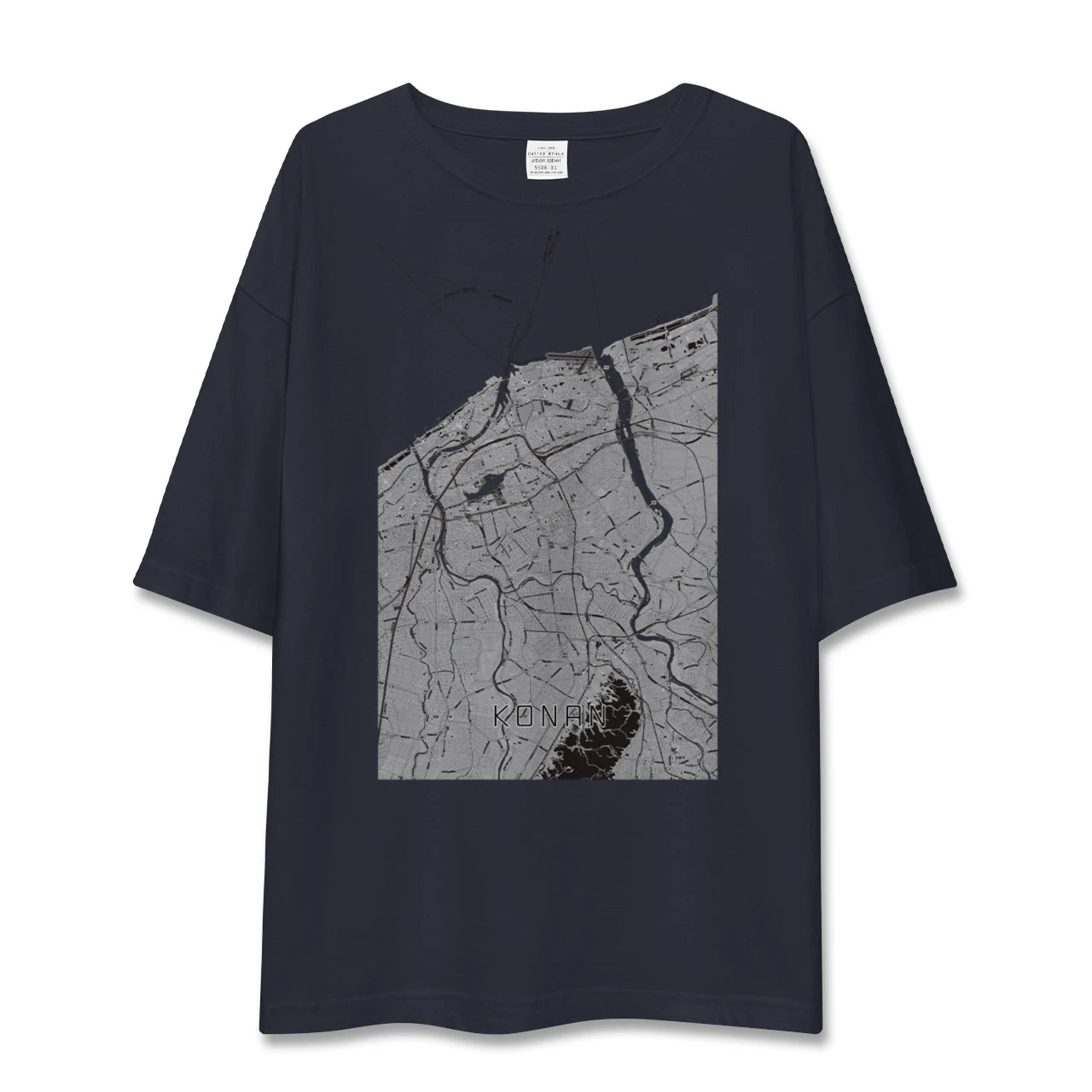 【江南(新潟県)(新潟県)】地図柄ビッグシルエットTシャツ