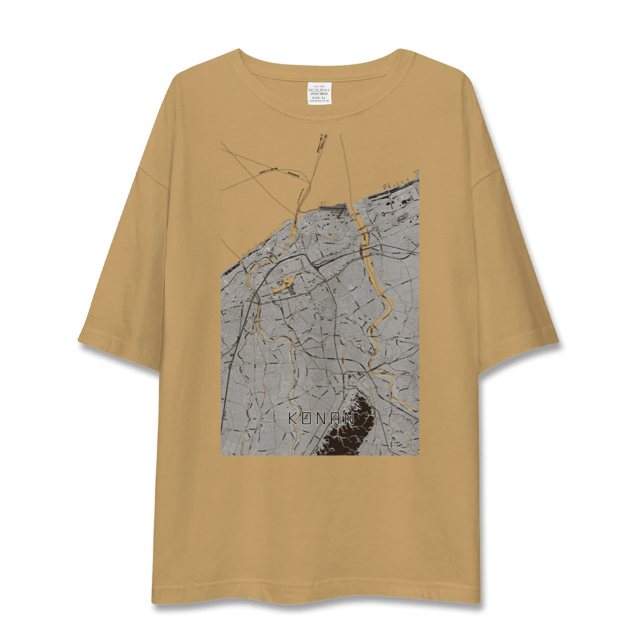 【江南(新潟県)(新潟県)】地図柄ビッグシルエットTシャツ