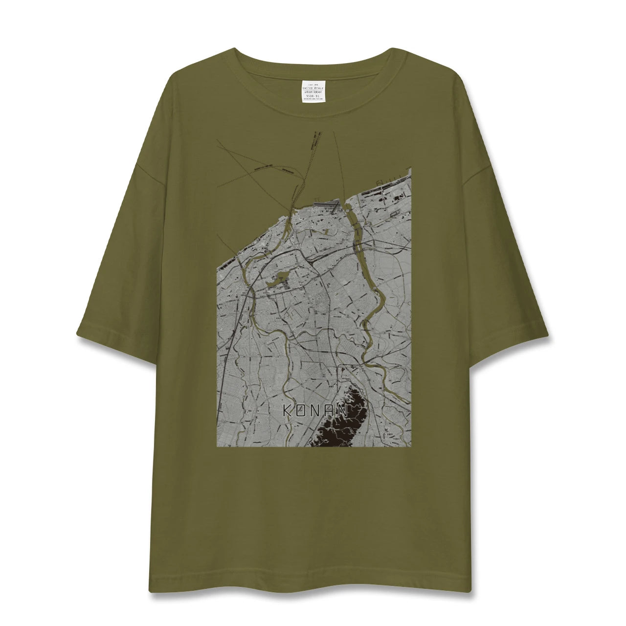 【江南(新潟県)(新潟県)】地図柄ビッグシルエットTシャツ