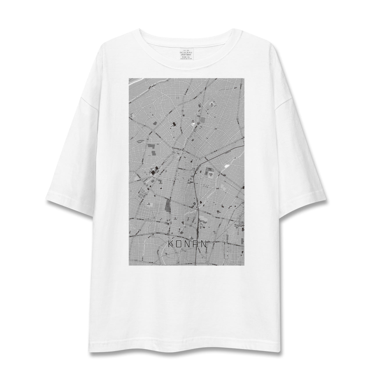 【江南(愛知県)】地図柄ビッグシルエットTシャツ