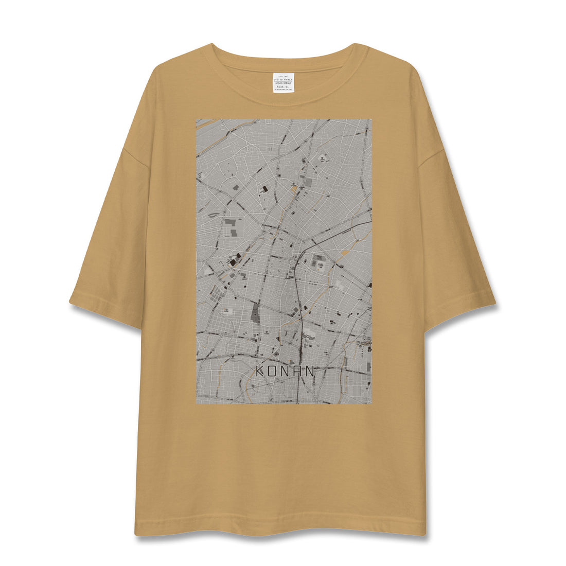 【江南(愛知県)】地図柄ビッグシルエットTシャツ