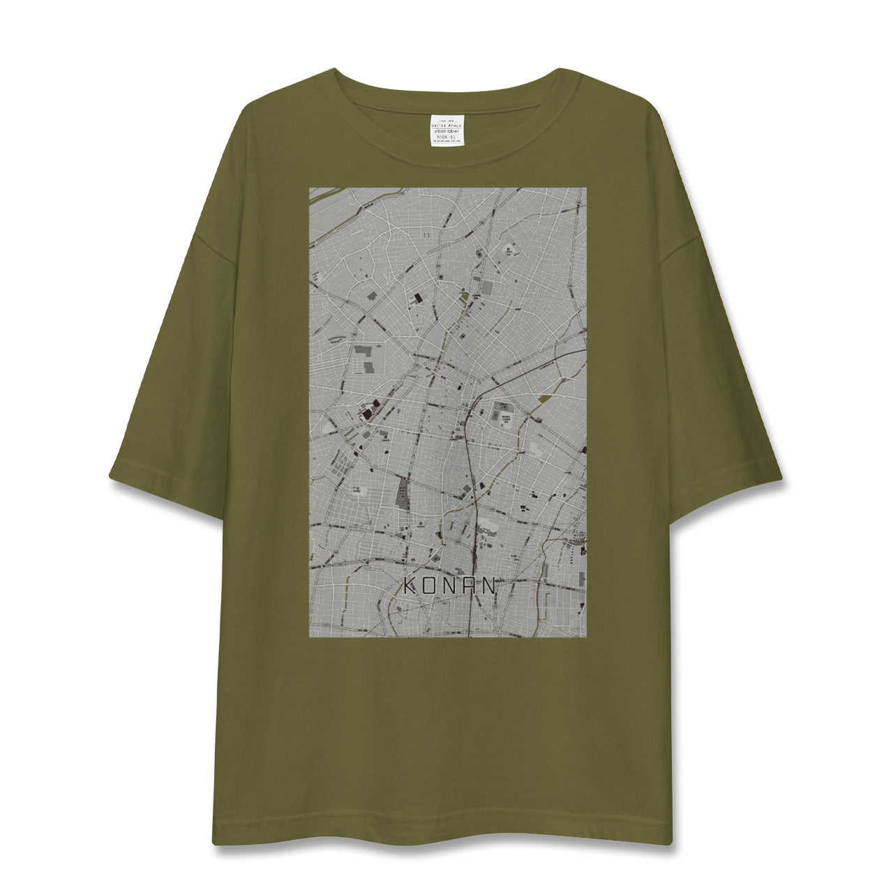 【江南(愛知県)】地図柄ビッグシルエットTシャツ