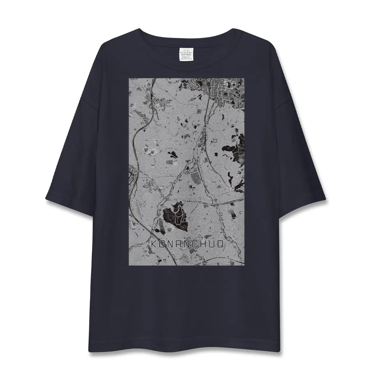 【港南中央(神奈川県)】地図柄ビッグシルエットTシャツ
