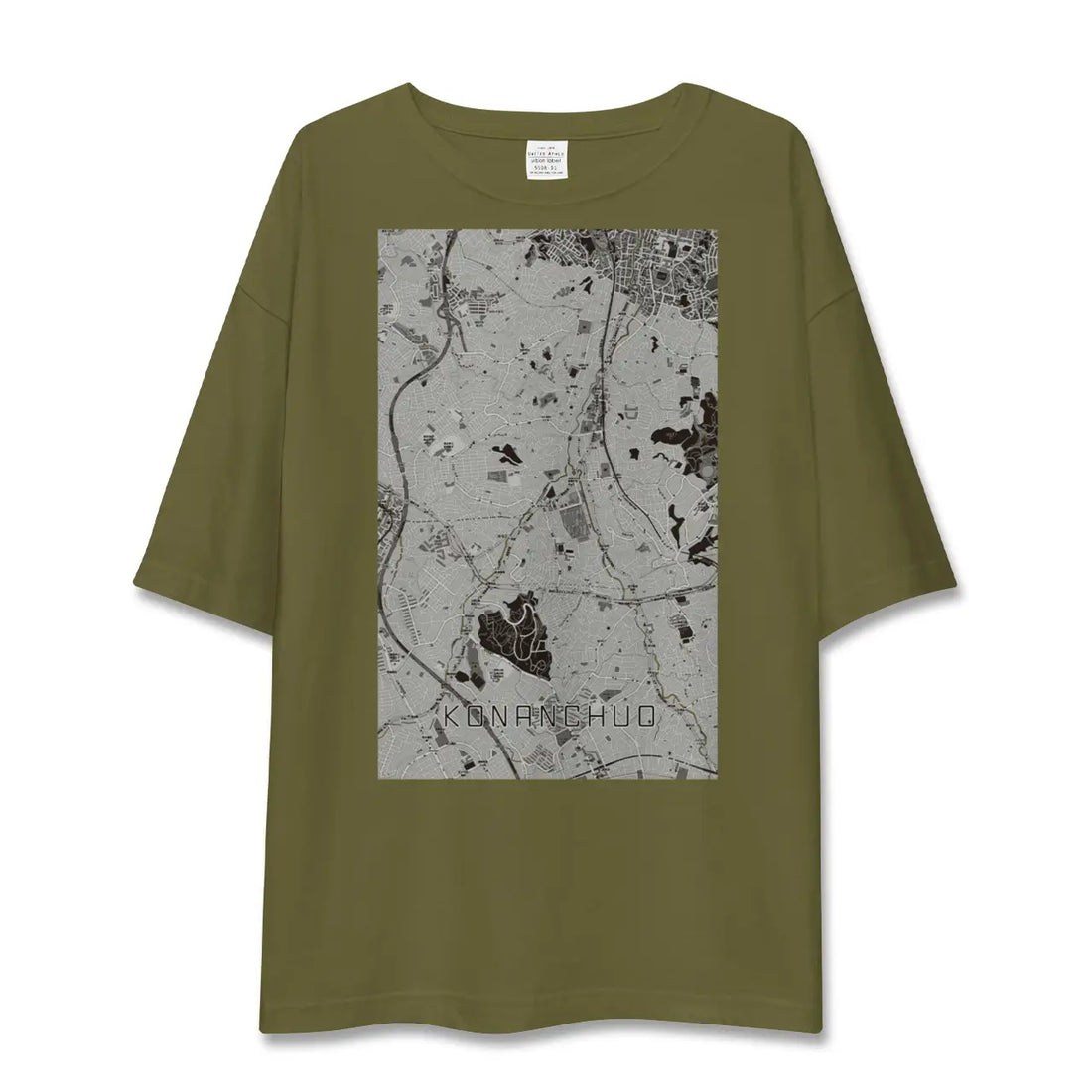 【港南中央(神奈川県)】地図柄ビッグシルエットTシャツ