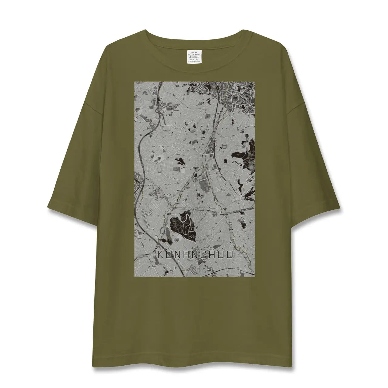 【港南中央(神奈川県)】地図柄ビッグシルエットTシャツ
