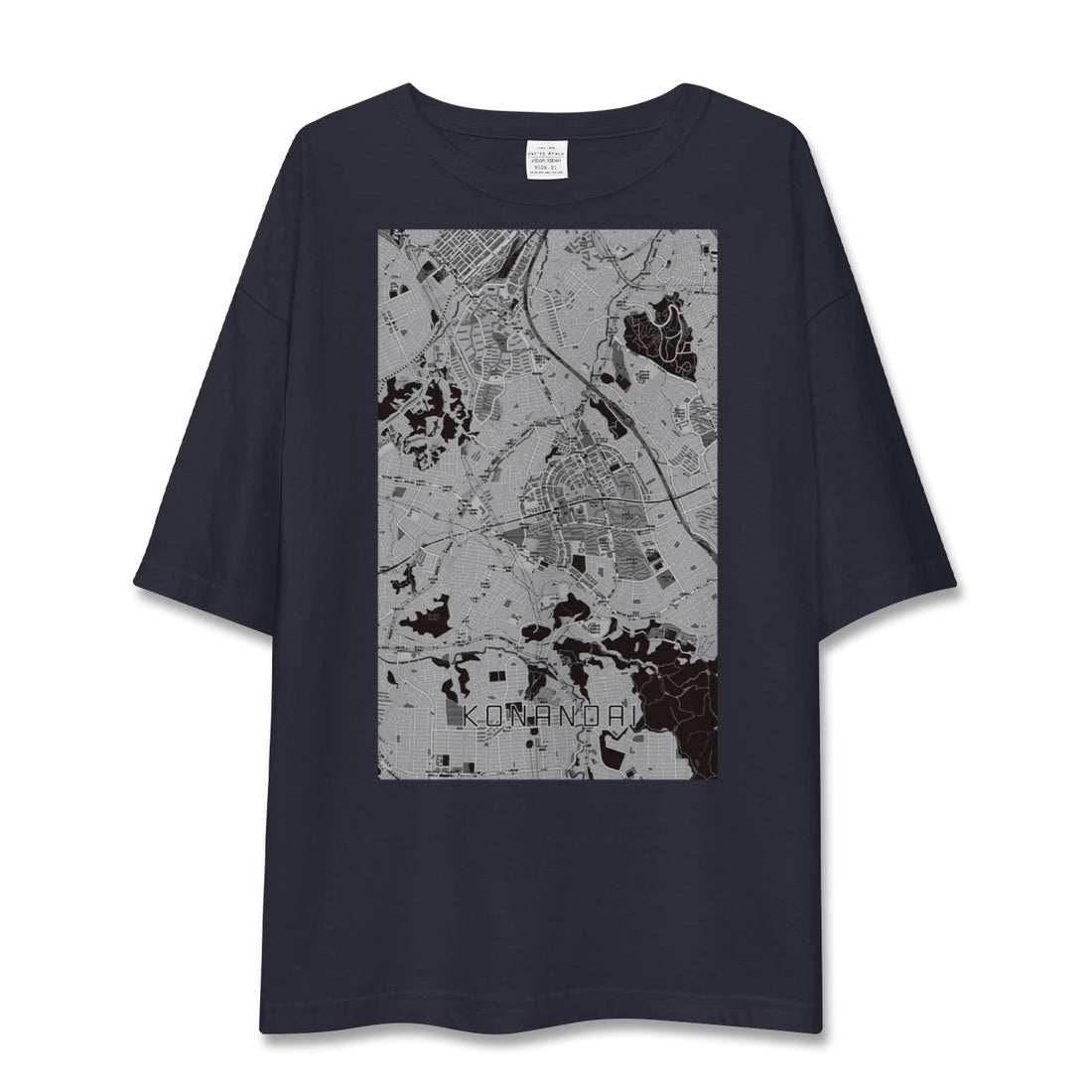 【港南台(神奈川県)】地図柄ビッグシルエットTシャツ