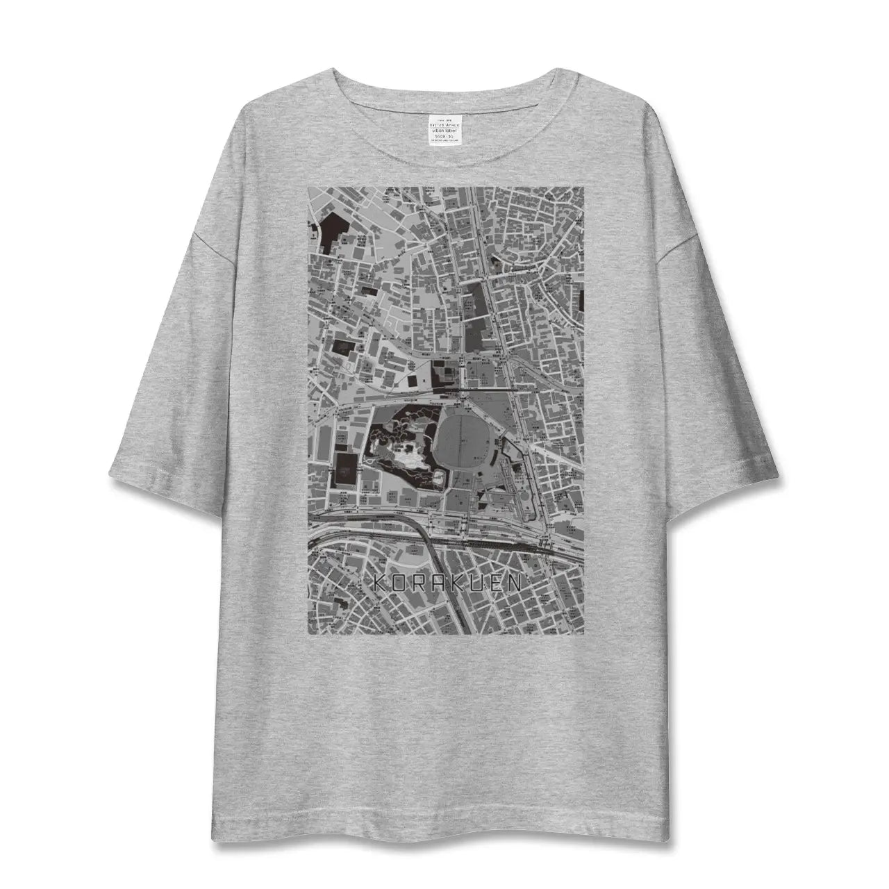 【後楽園(東京都)】地図柄ビッグシルエットTシャツ