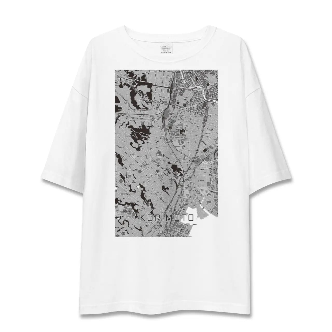 【郡元(鹿児島県)】地図柄ビッグシルエットTシャツ