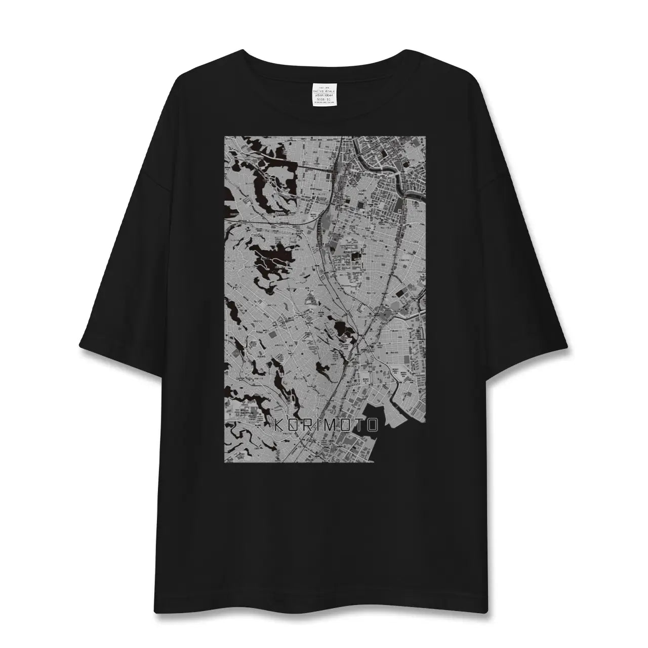 【郡元(鹿児島県)】地図柄ビッグシルエットTシャツ