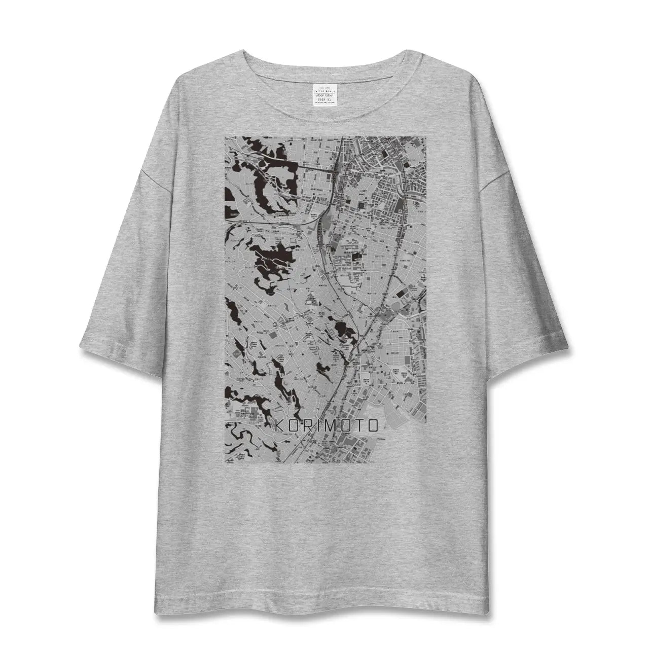 【郡元(鹿児島県)】地図柄ビッグシルエットTシャツ
