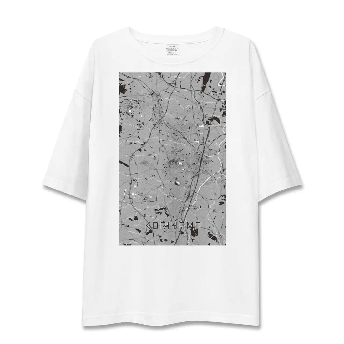 【郡山(福島県)】地図柄ビッグシルエットTシャツ