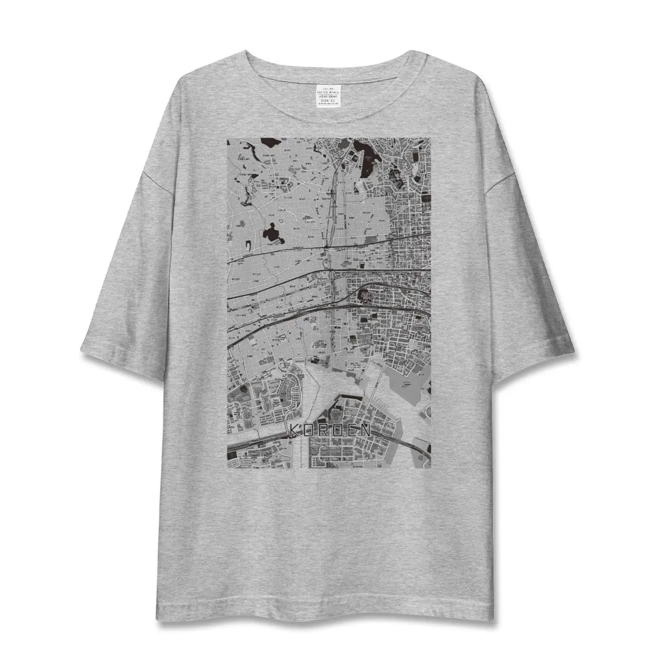 【香櫨園(兵庫県)】地図柄ビッグシルエットTシャツ