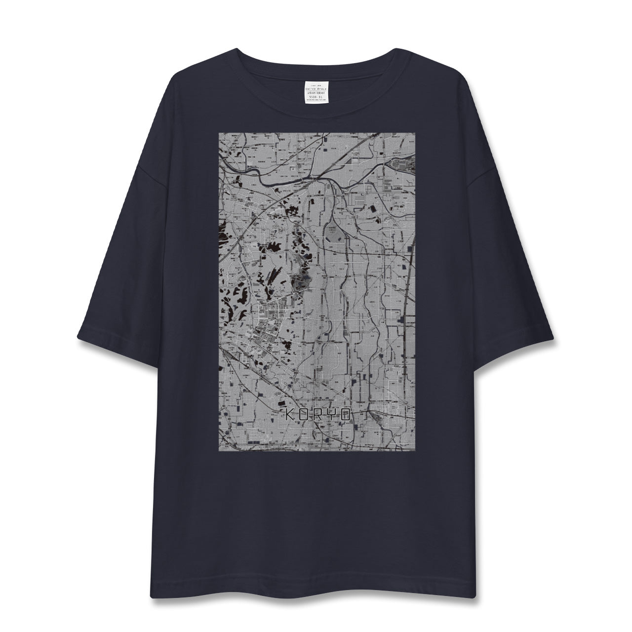 【広陵(奈良県)】地図柄ビッグシルエットTシャツ