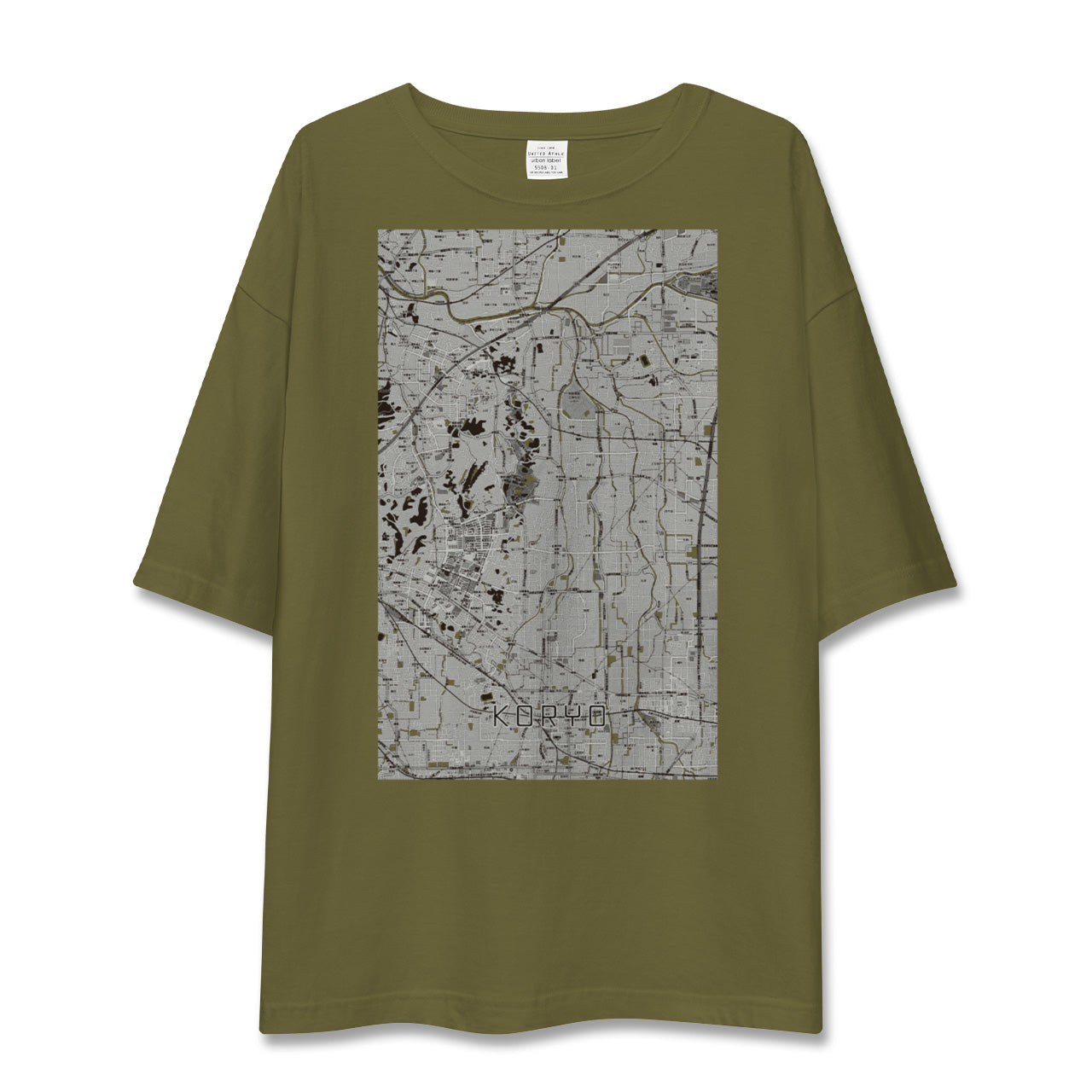 【広陵(奈良県)】地図柄ビッグシルエットTシャツ