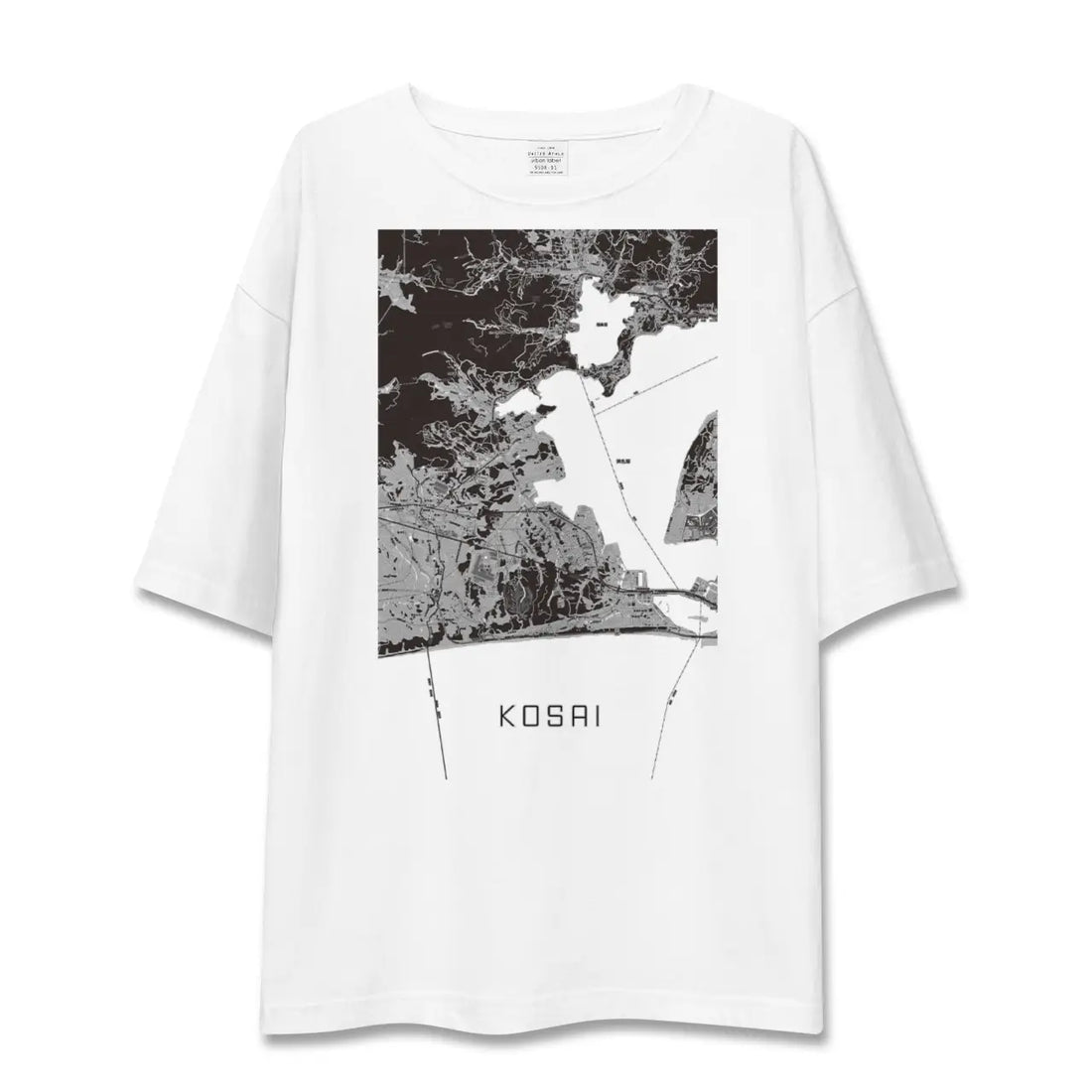 【湖西(静岡県)】地図柄ビッグシルエットTシャツ