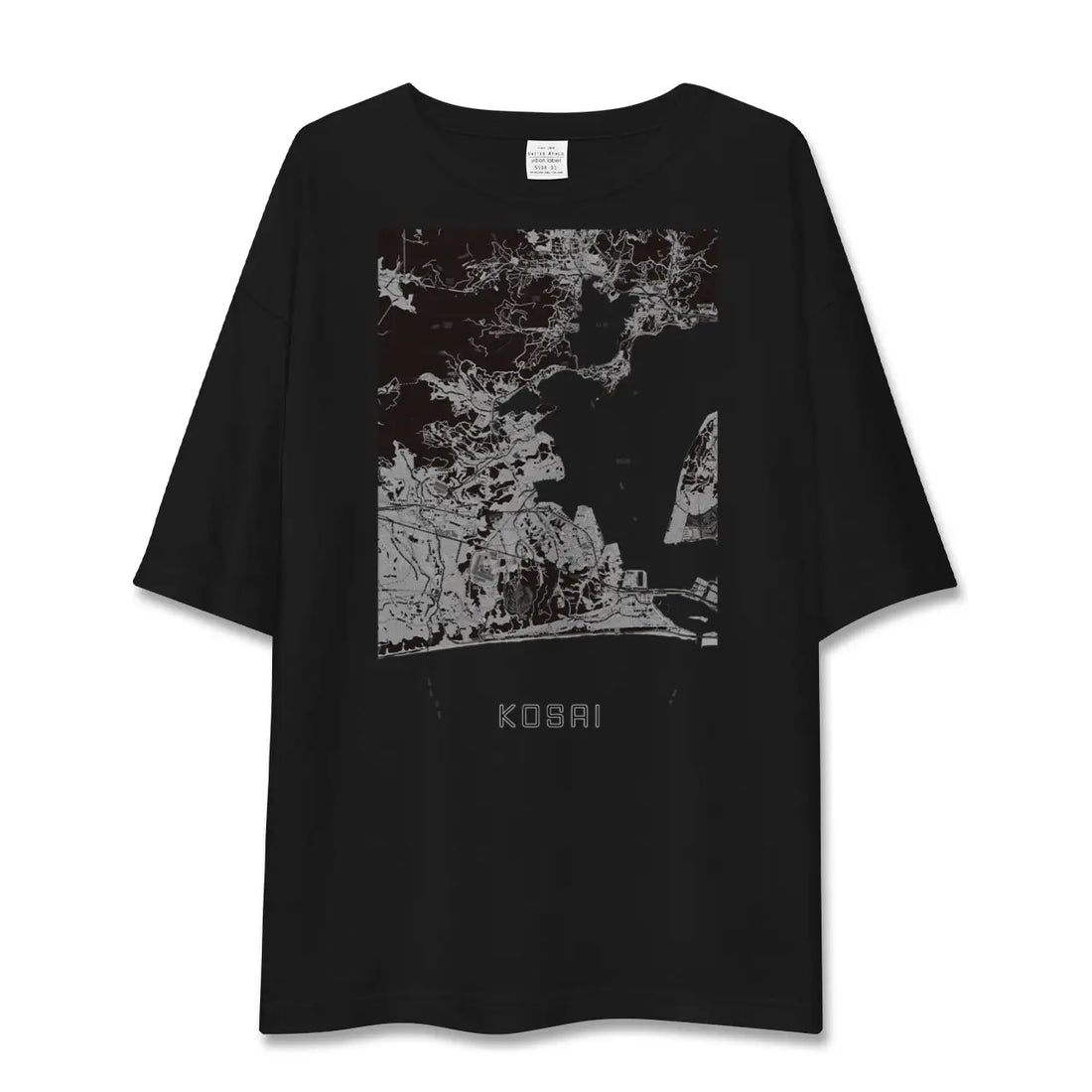 【湖西(静岡県)】地図柄ビッグシルエットTシャツ