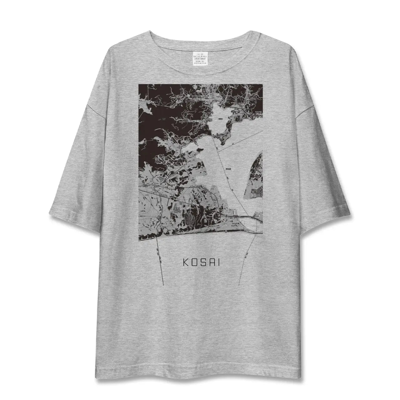 【湖西(静岡県)】地図柄ビッグシルエットTシャツ