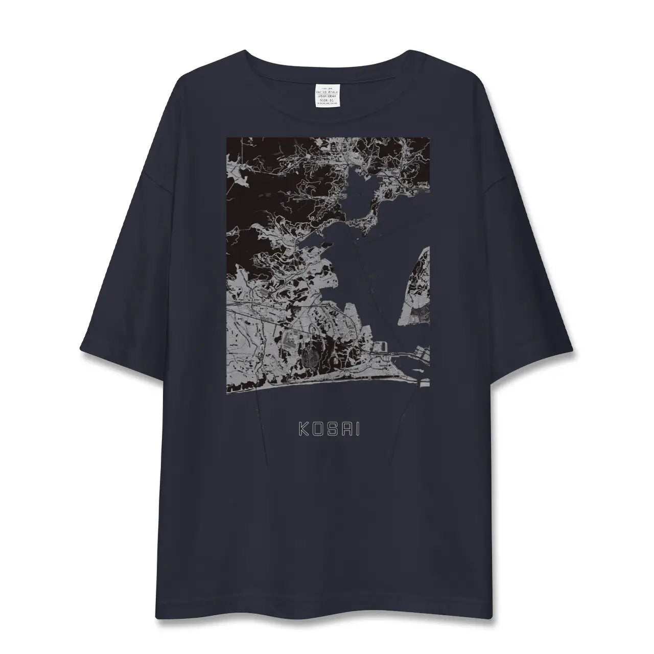 【湖西(静岡県)】地図柄ビッグシルエットTシャツ