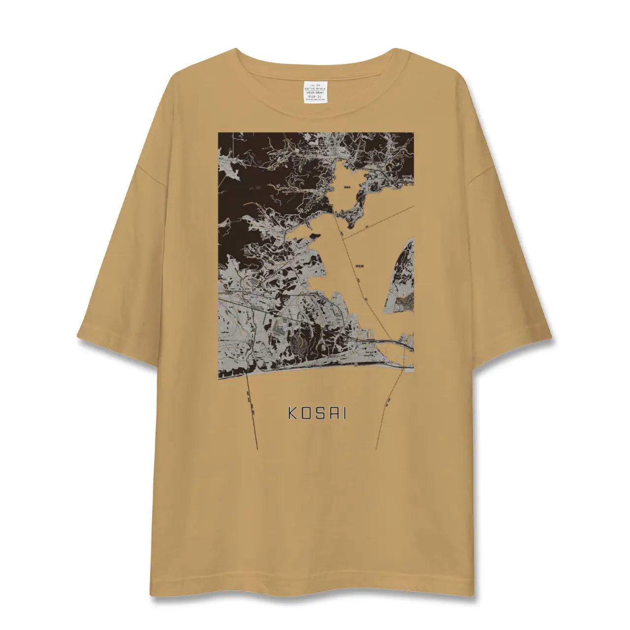 【湖西(静岡県)】地図柄ビッグシルエットTシャツ